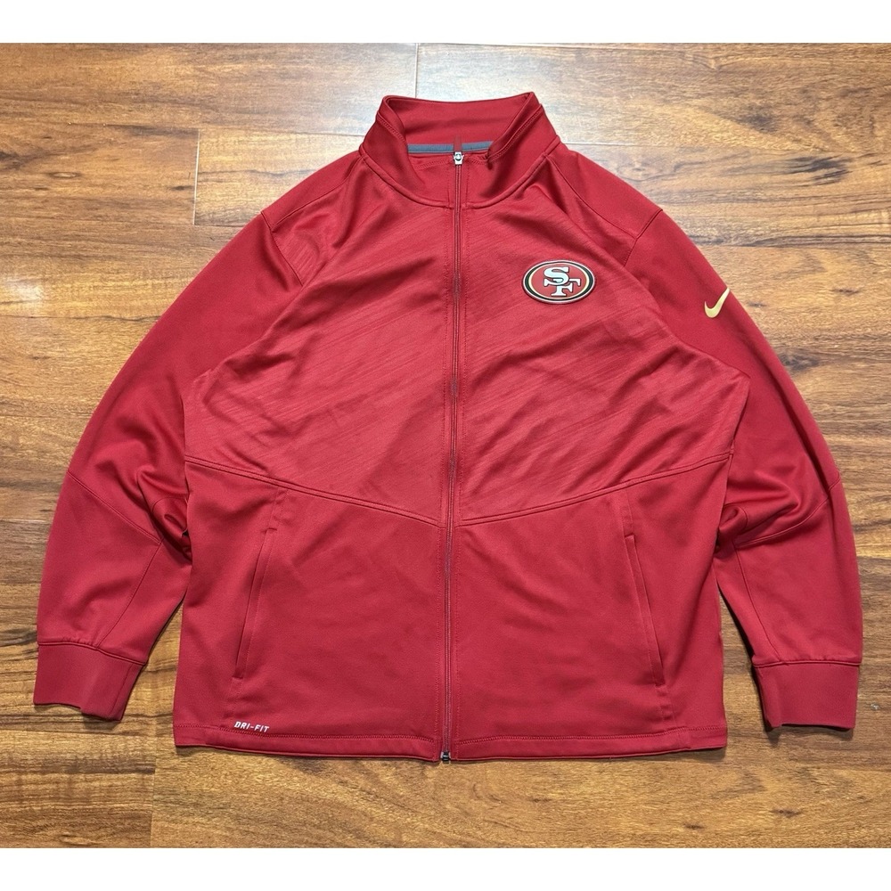 San Francisco Nike NFL Team Apparel Track Jacket Full Zip Mens 2XL